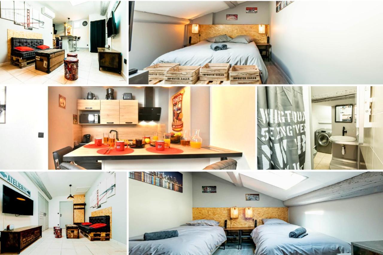 Centre Historique - Free Parking - Self Checkin - Wifi - Industriel - Sleepntripbeziers Apartman Kültér fotó