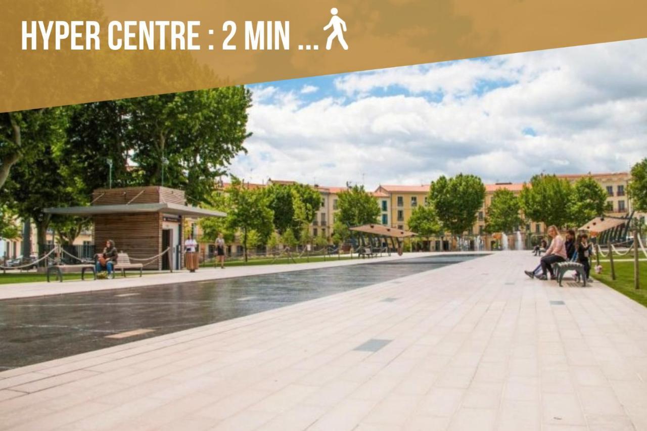 Centre Historique - Free Parking - Self Checkin - Wifi - Industriel - Sleepntripbeziers Apartman Kültér fotó